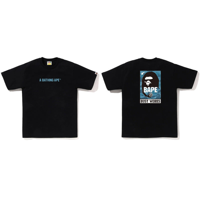 Bape Ape Head Shark Koi Fuji Graphic Oversized Tee Streetwear Unisex