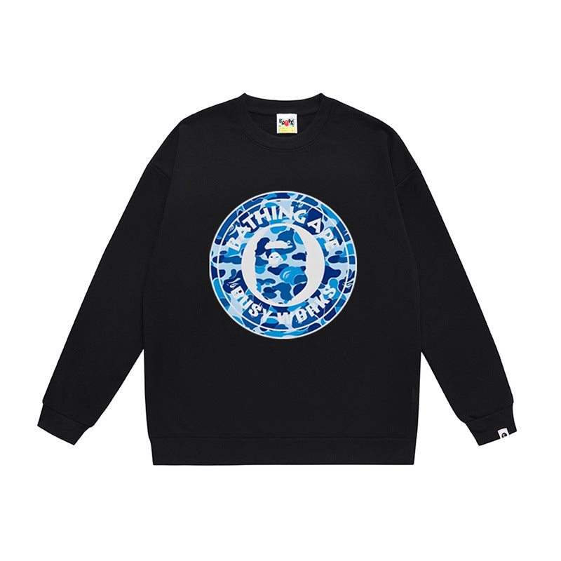 BAPE Ape Head Crewneck Sweatshirt Multi Print Streetwear Pullover