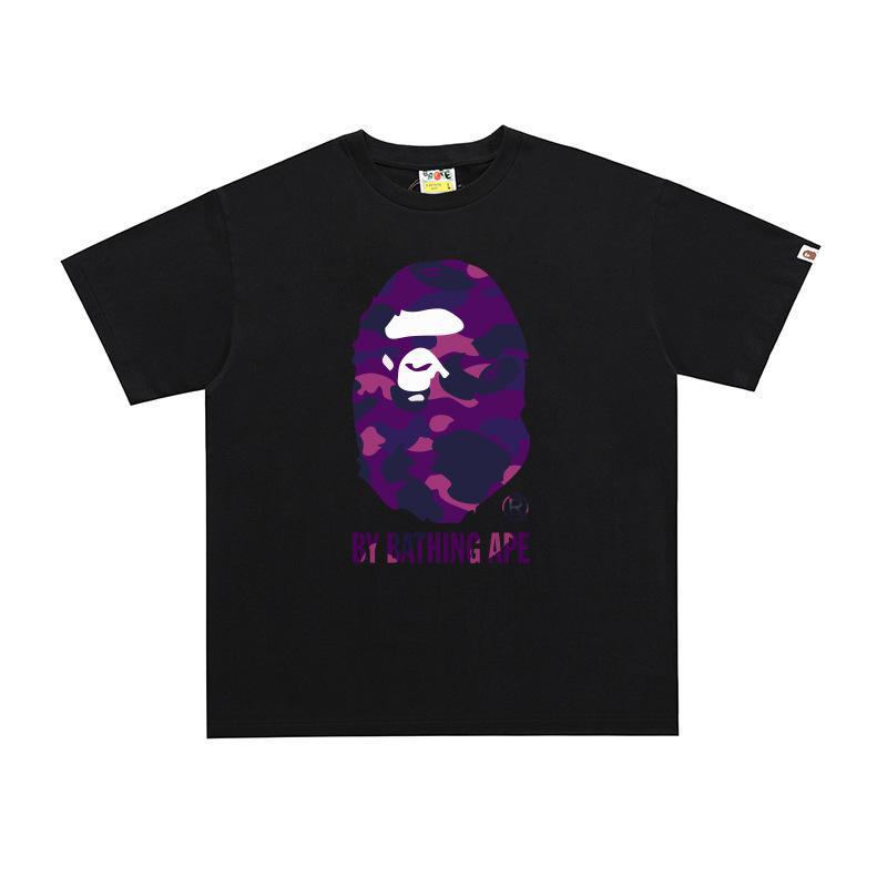 BAPE Ape Head Print Loose Unisex Streetwear T-Shirt