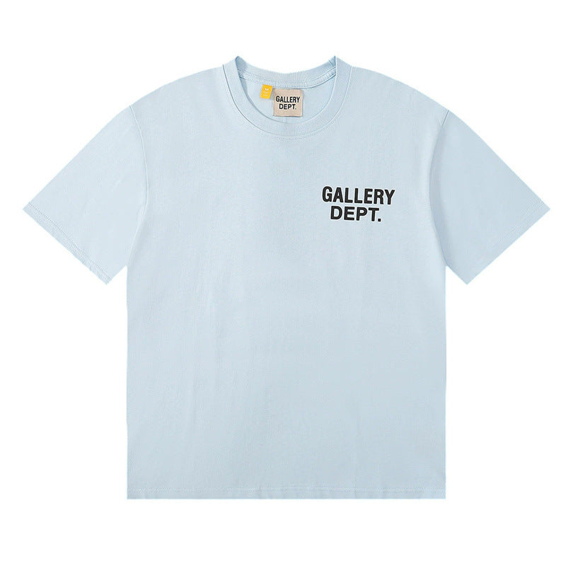 Gallery Dept Classic Logo Slogan Crew Neck Short Sleeve T‑Shirt Unisex