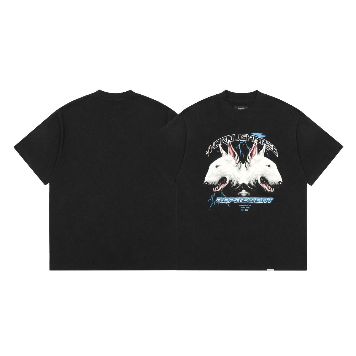 Represent Shark Washed Graphic Oversized Tee Streetwear Unisex