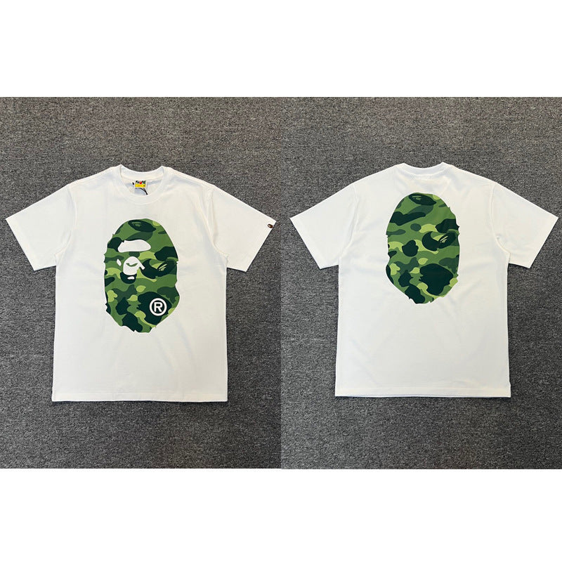 Bape Ape Head Shark Multi‑Print Oversized Tee Streetwear Unisex