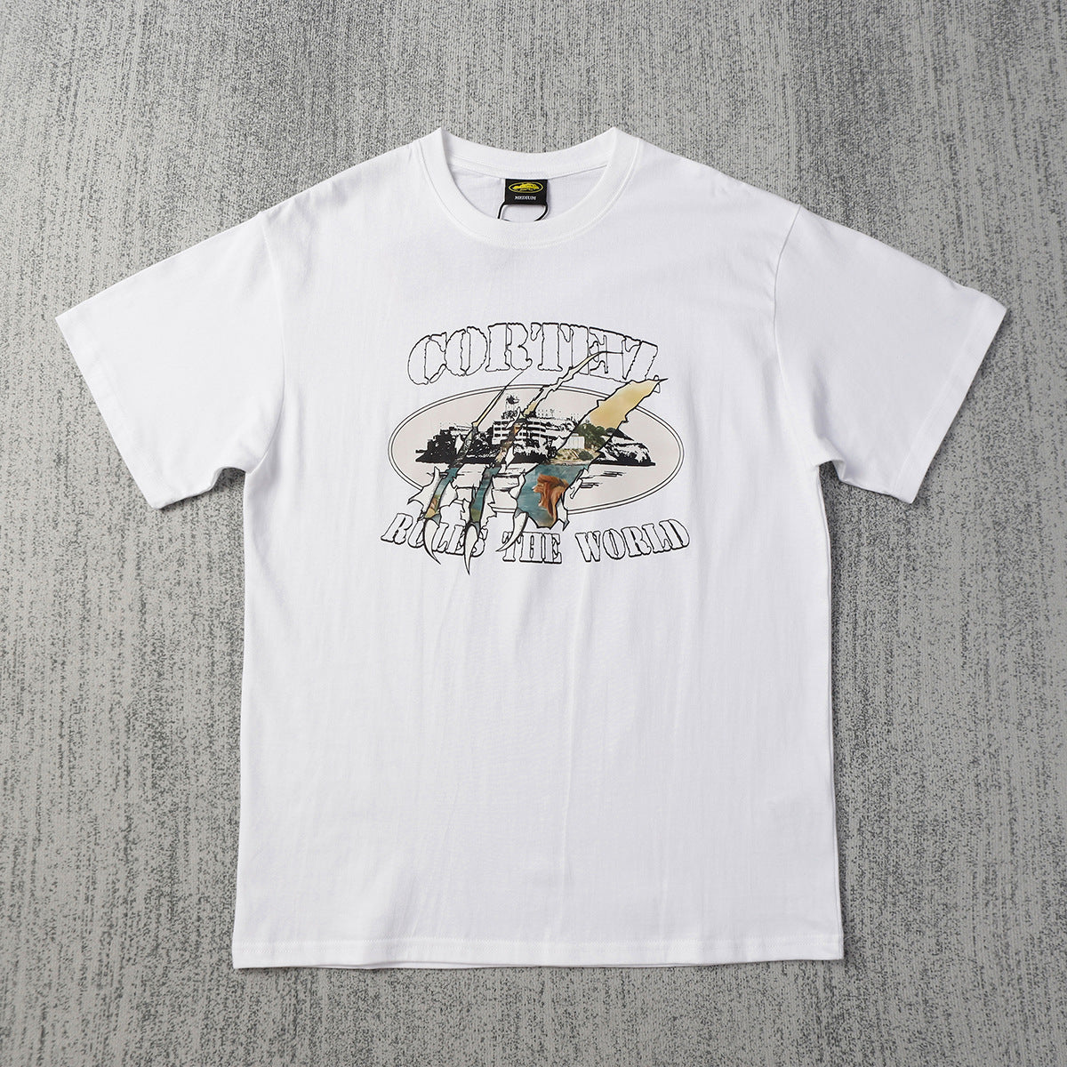 Corteiz Island Letter Graphic Oversized Tee Streetwear Unisex