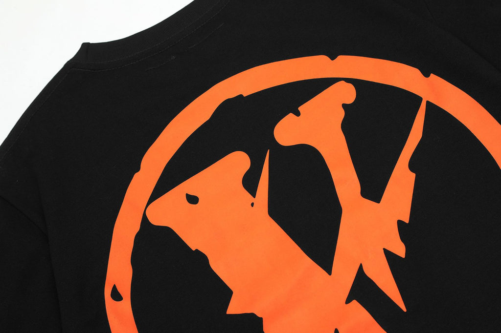 Vlone Big V Letter Graphic Short Sleeve Tee Streetwear Unisex