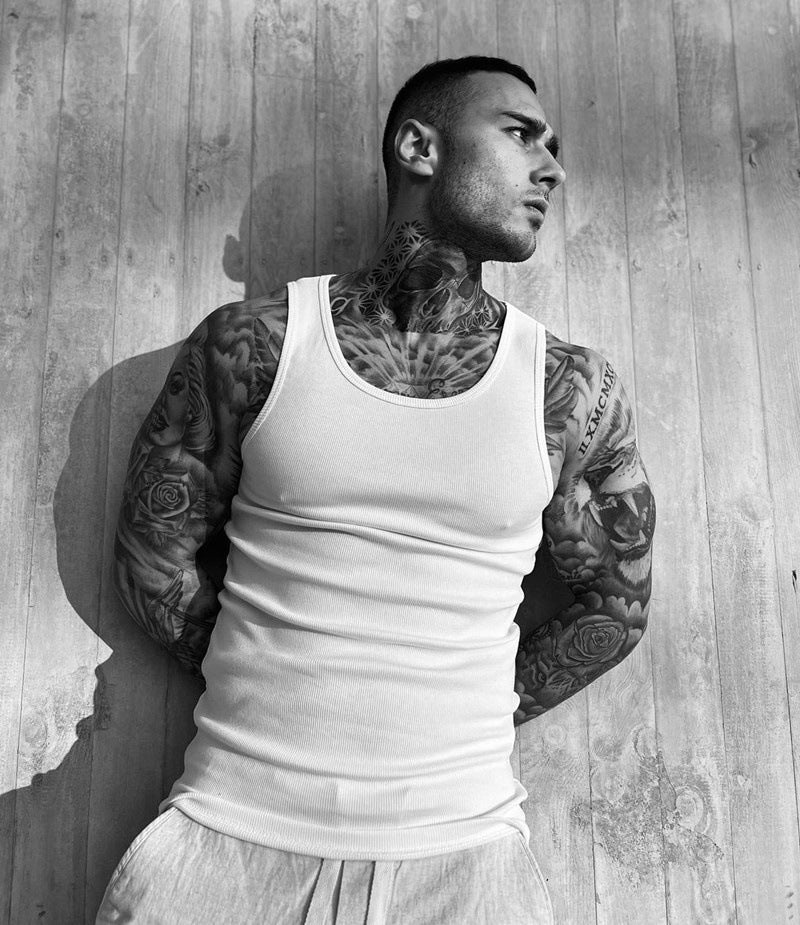 YOUNGLA 340 Wife Lovers Ribbed vest