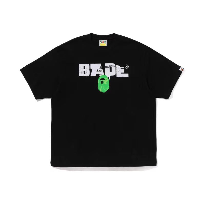 BAPE Camo Shark Ape Head Print Crew Neck Short Sleeve T‑Shirt Unisex