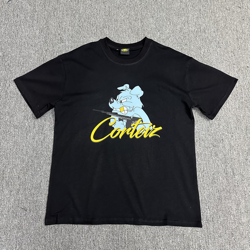 Corteiz Circle Logo Graphic Oversized Tee Streetwear Unisex