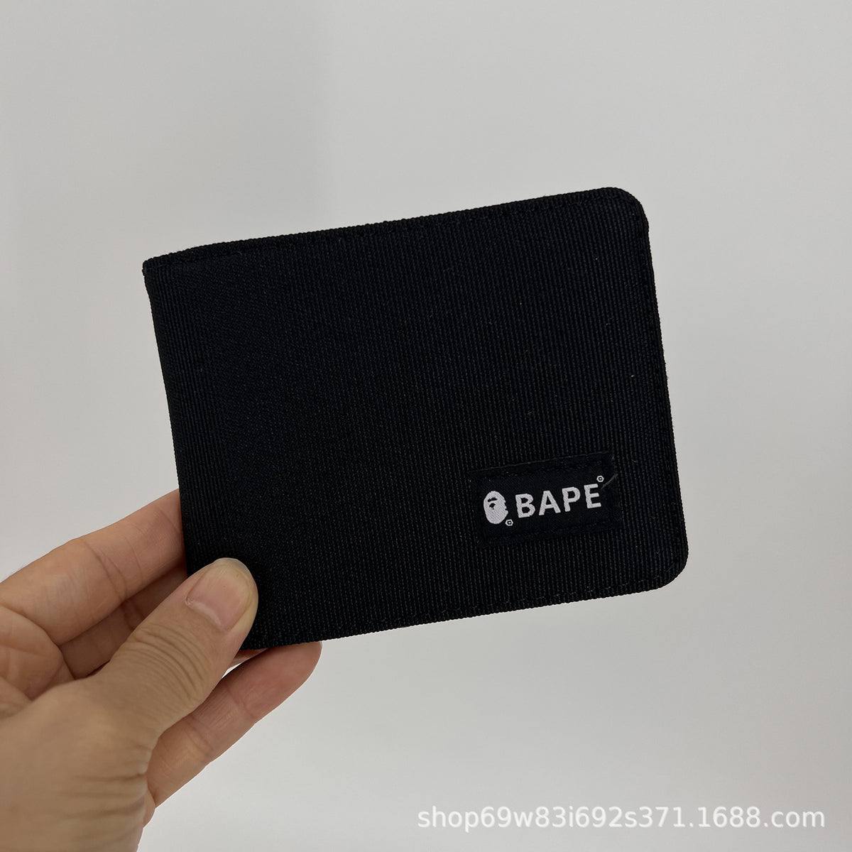BAPE Camo Ape Head Bifold Wallet Mini Multi Color Canvas Card Holder