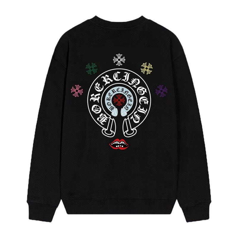 Chrome Hearts Cross Horseshoe Crewneck Sweatshirt Vintage Street Top