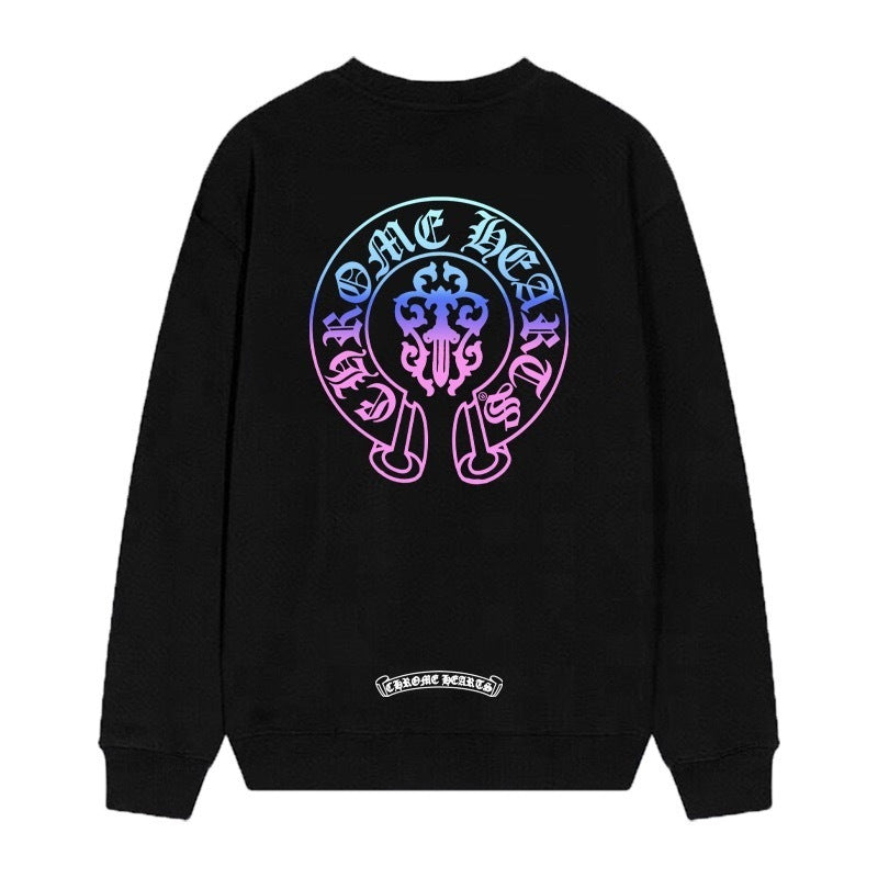 Chrome Hearts Cross Horseshoe Crewneck Sweatshirt Vintage Street Top