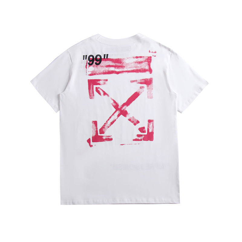 Off-White Arrow Graphic Print Short Sleeve Tee Streetwear Unisex