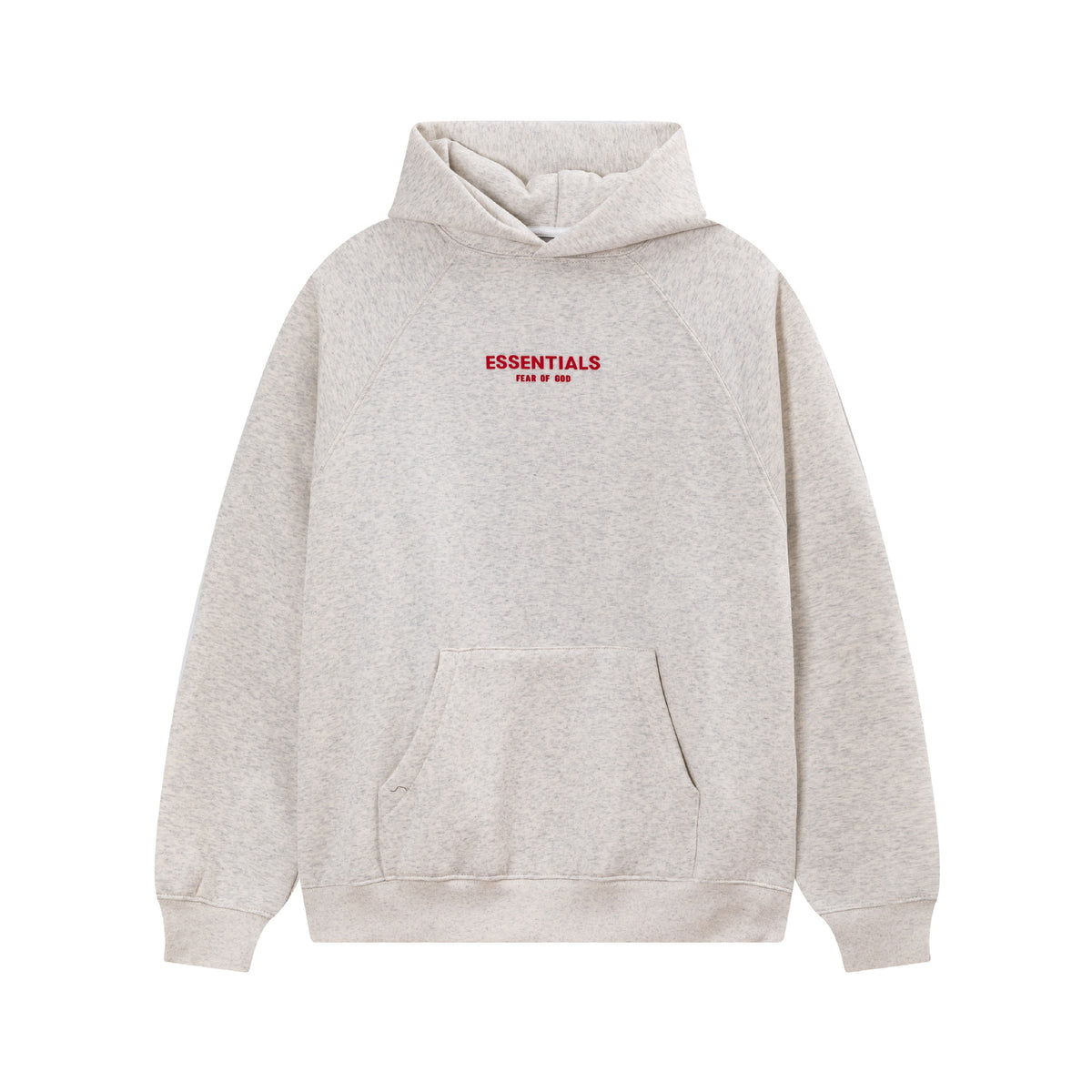 Fear of God Essentials Red Rubber Letter Pullover Hoodie Unisex