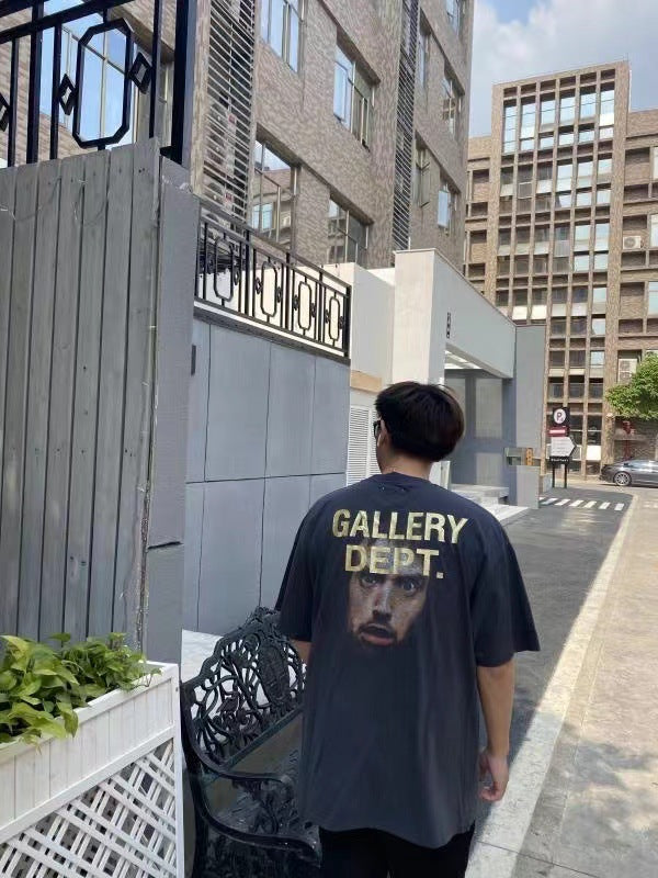 Gallery Dept Vintage Washed Graphic Short Sleeve Tee Streetwear Unisex