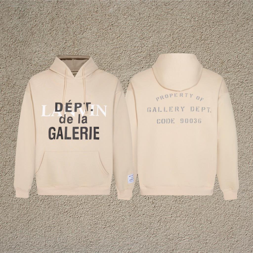 Gallery Dept Letter Print Hoodie Loose Couple Streetwear Sweatshirt