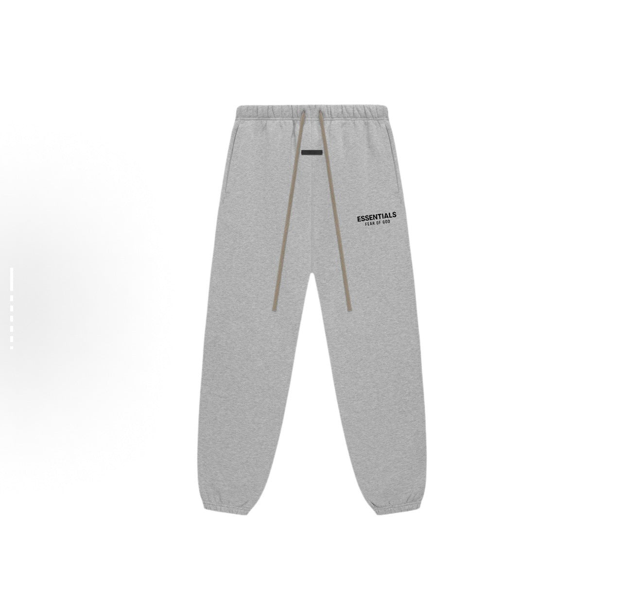 Essentials Rubber Print Small Letter Streetwear Drawstring Jogger Pants