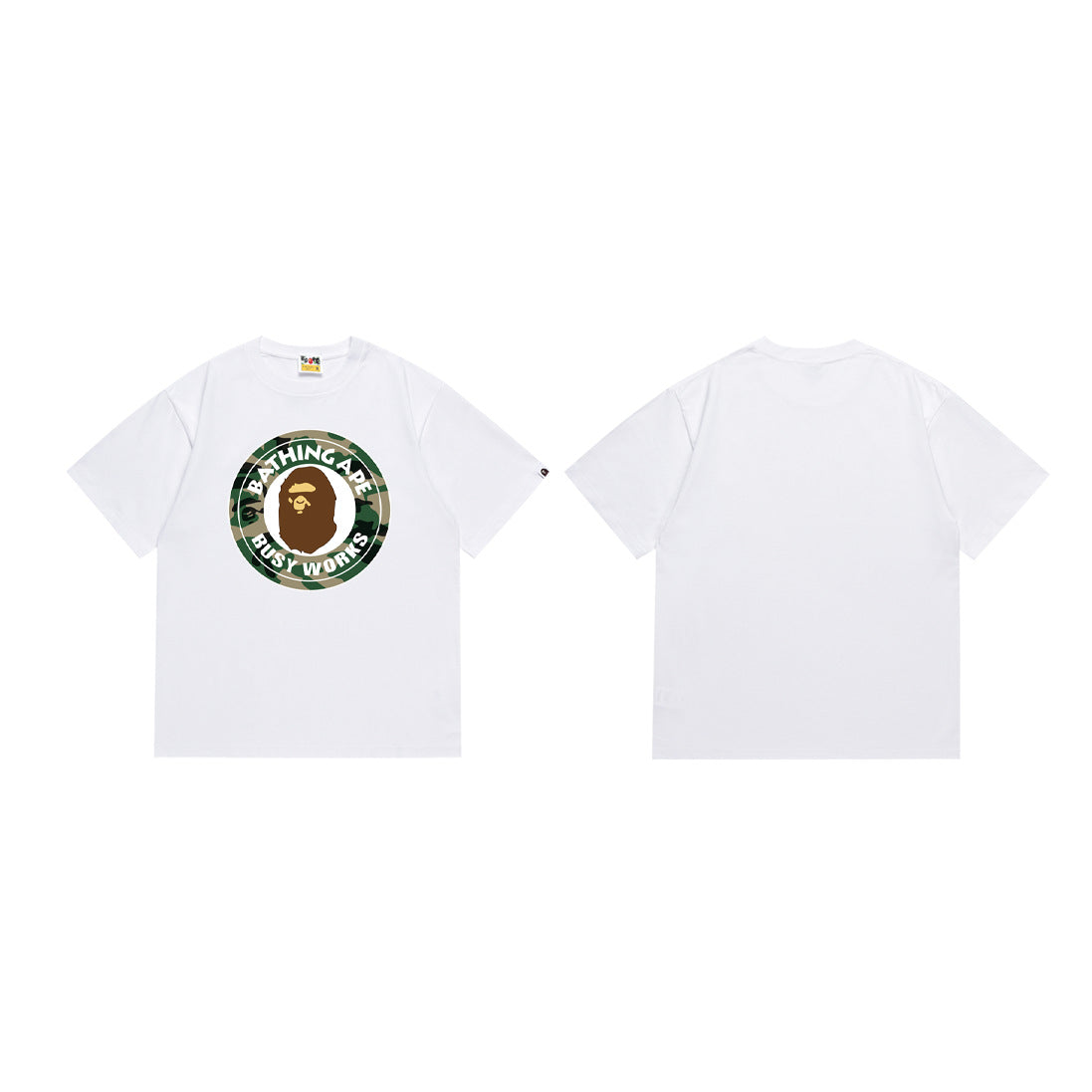 BAPE Ape Head Shark Print Loose Casual Unisex T-Shirt