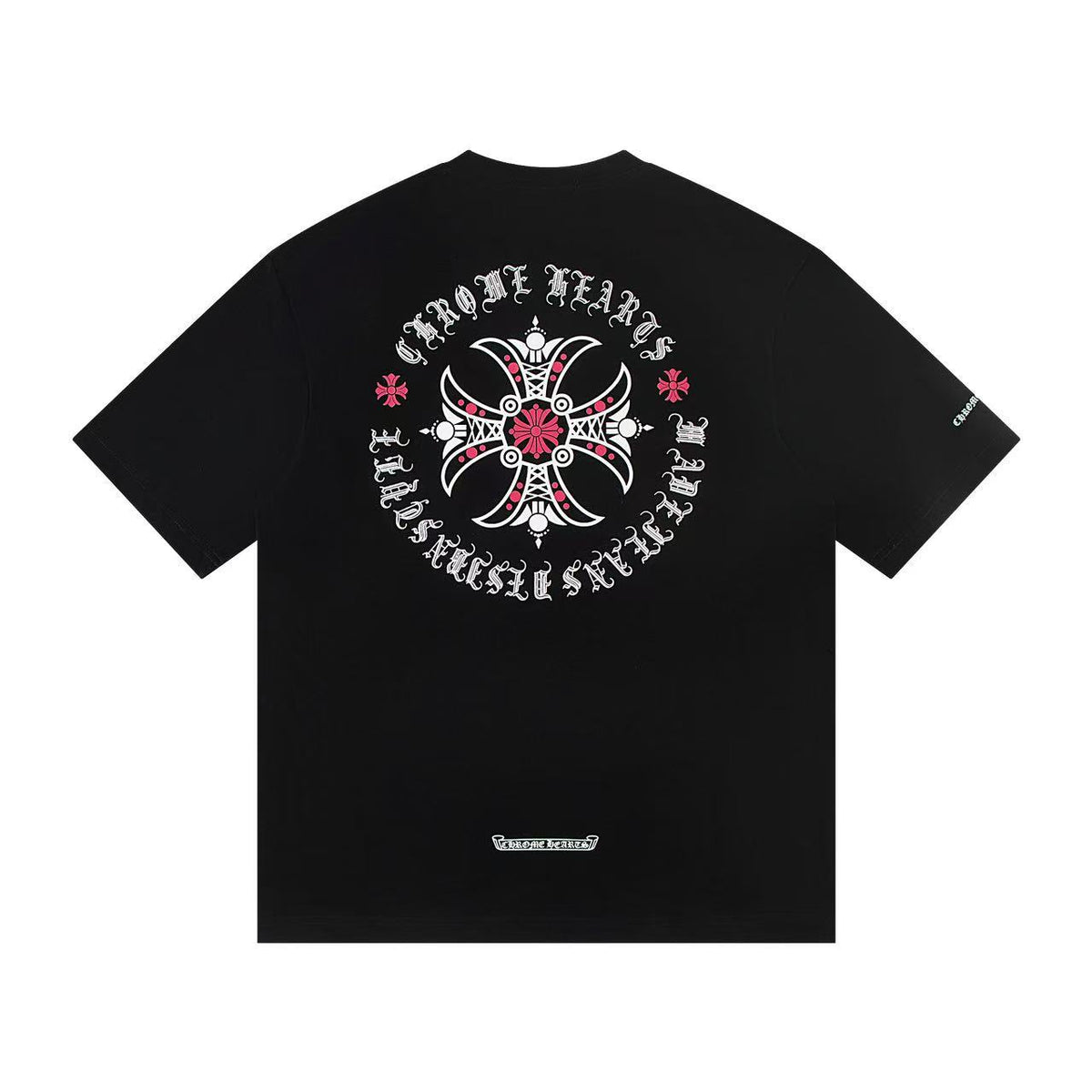 Chrome Hearts Horseshoe Cross Print Short Sleeve Tee Unisex