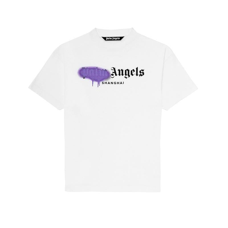 Palm Angels Heart Letter Graphic Short Sleeve Tee Streetwear Unisex