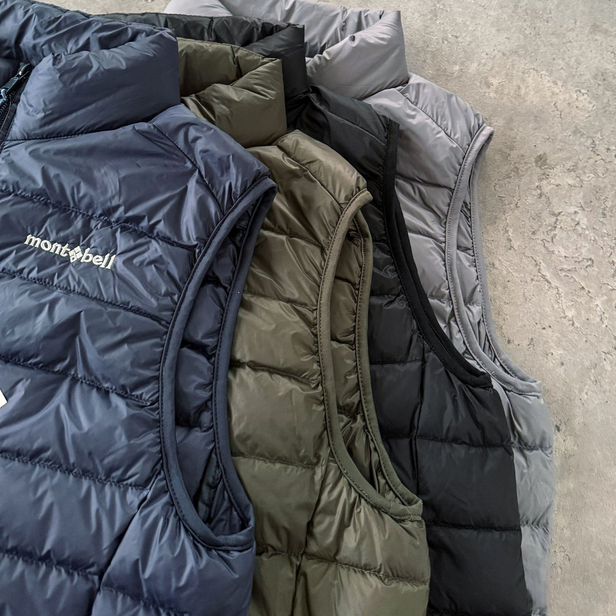 Montbell Plasma Down Vest Stand Collar Zip Ultralight Warm Gilet