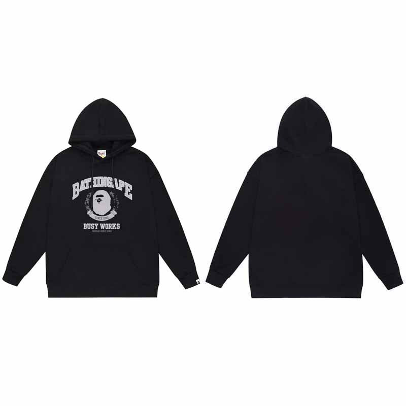 BAPE Hoodie Baby Milo Ape Head Multi Graphic Street Fleece Pullover