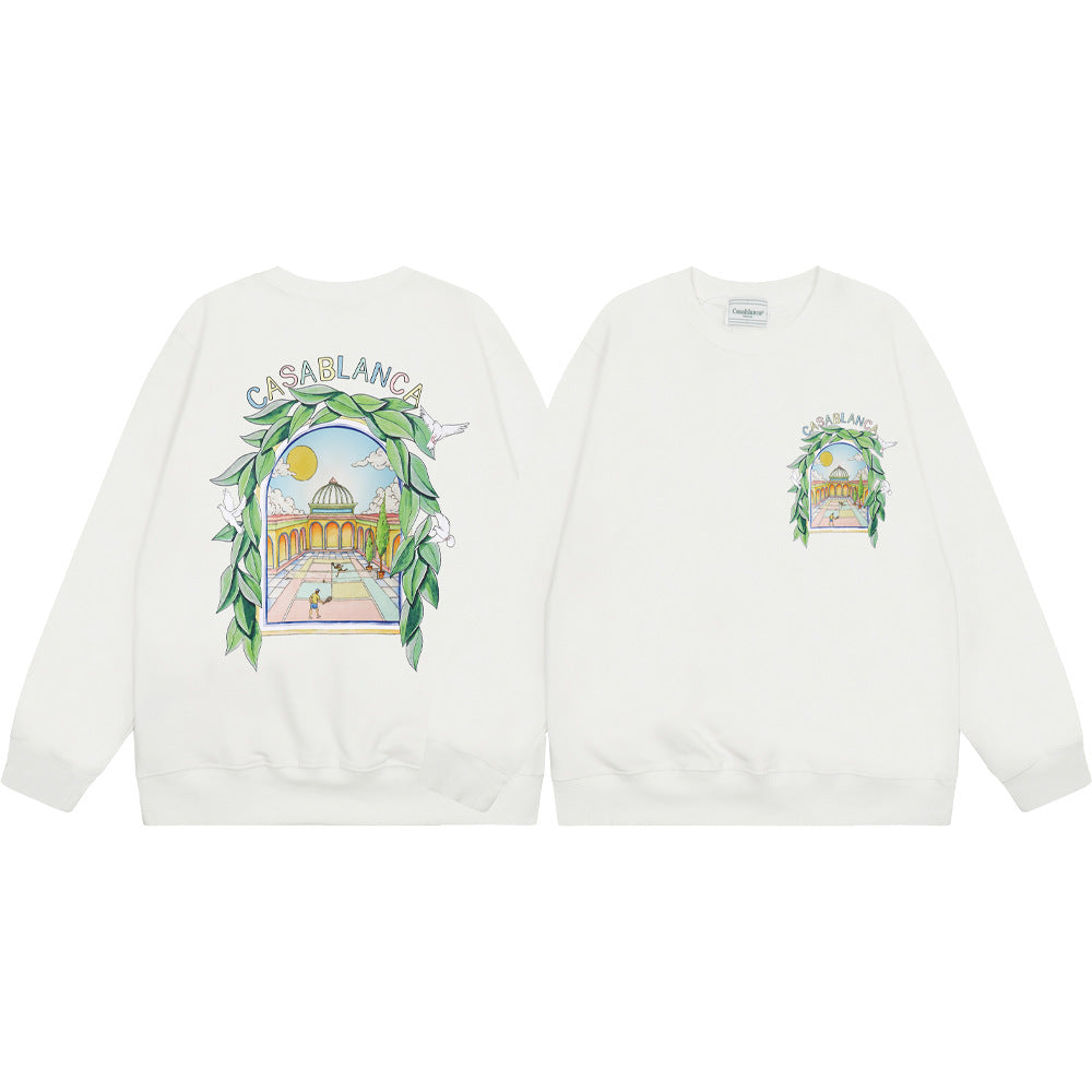 Casablanca Crewneck Sweatshirt Multi Graphic Tennis Club Pullover