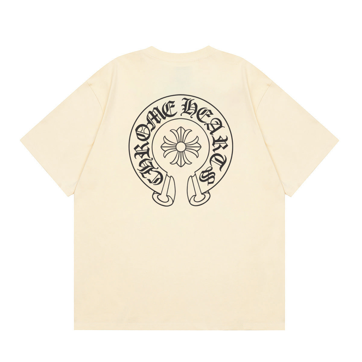 Chrome Hearts Multi‑Cross Horseshoe Graphic Oversized Tee Streetwear