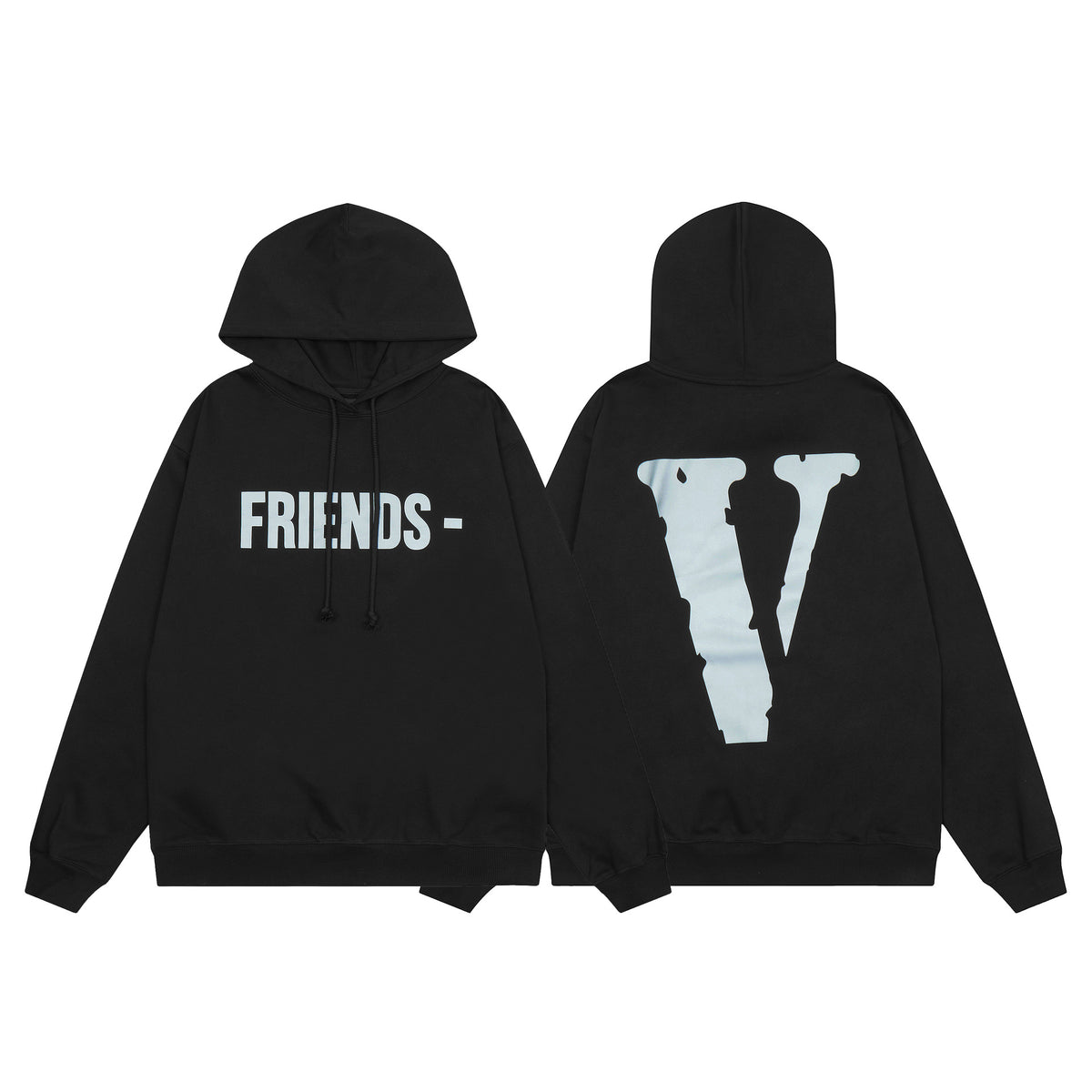 Vlone Friends Big V Logo American Style Unisex Hoodie