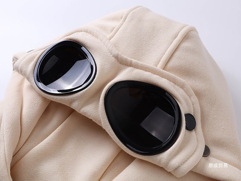 C.P. Company Goggle Zip Hoodie Lens Detail Sweatshirt
