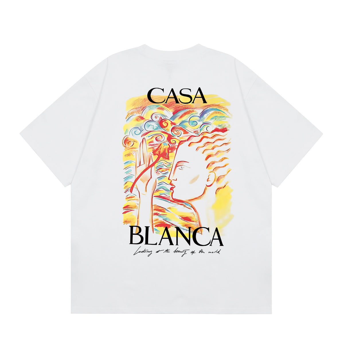 Casablanca Multi‑Artwork Vintage Graphic Oversized Tee Streetwear