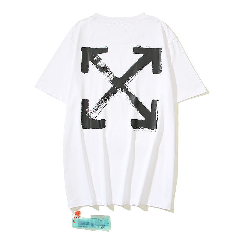 Off-White Arrow Graphic Print Short Sleeve Tee Streetwear Unisex