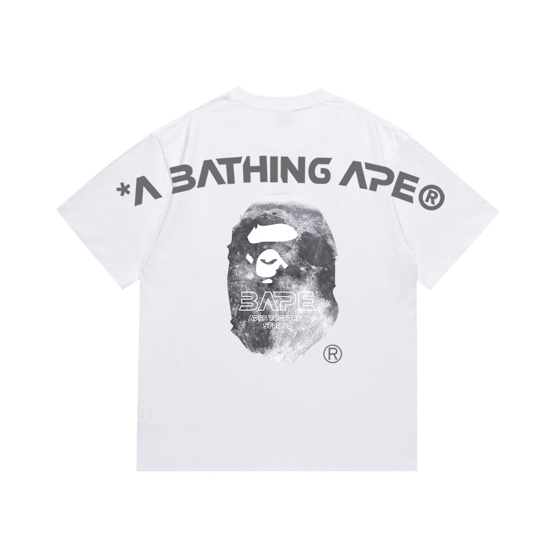 Bape Maneki Neko Ape Head Graphic Oversized Tee Streetwear Unisex