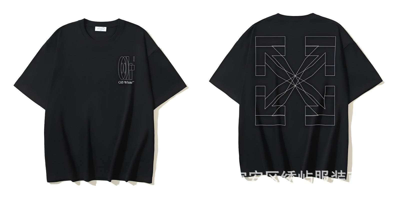 Figure Arrow Graphic Print Streetwear Crew Neck Short Sleeve T Shirt
