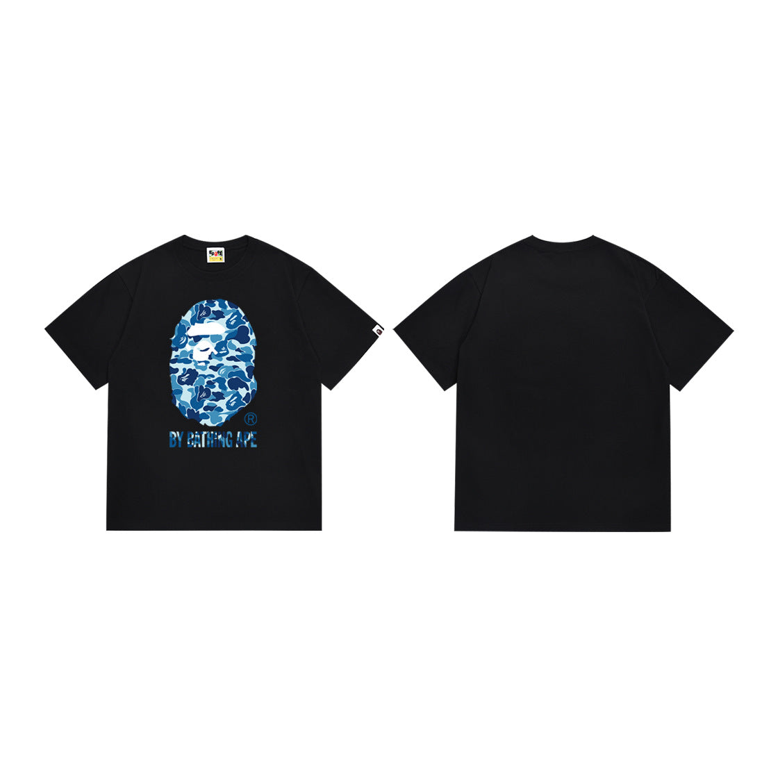 Bape Camo Ape‑Head Graphic Oversized Tee Streetwear Unisex