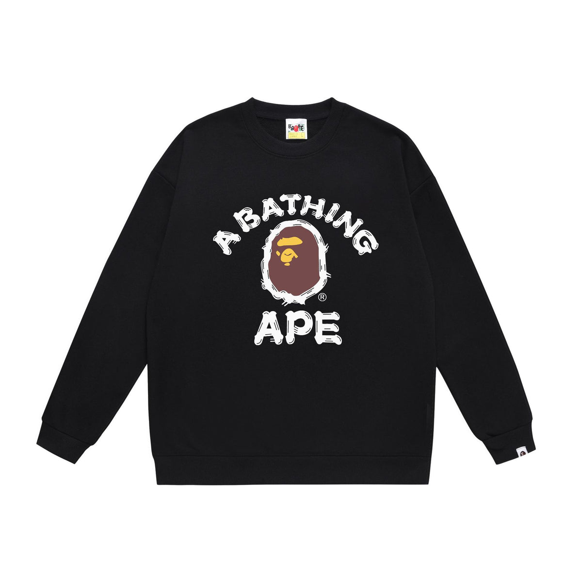 BAPE Crewneck Sweatshirt Ape Head Multi Graphic Street Pullover