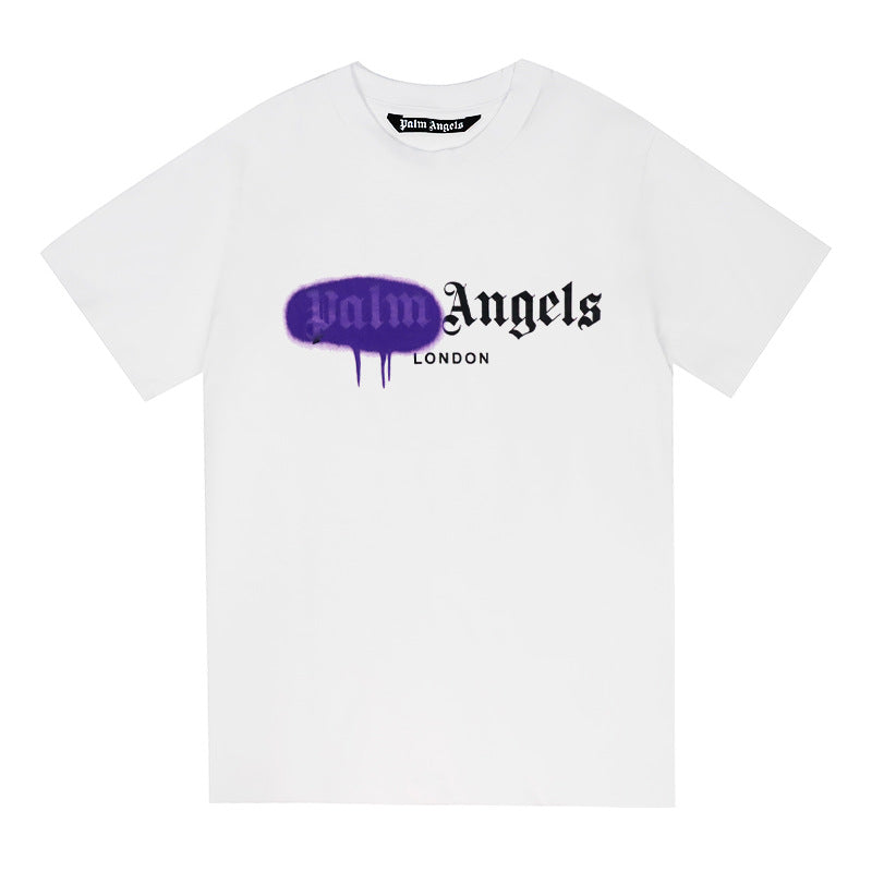 Palm Angels Teddy Bear Graphic Tee Loose Unisex Streetwear T-Shirt