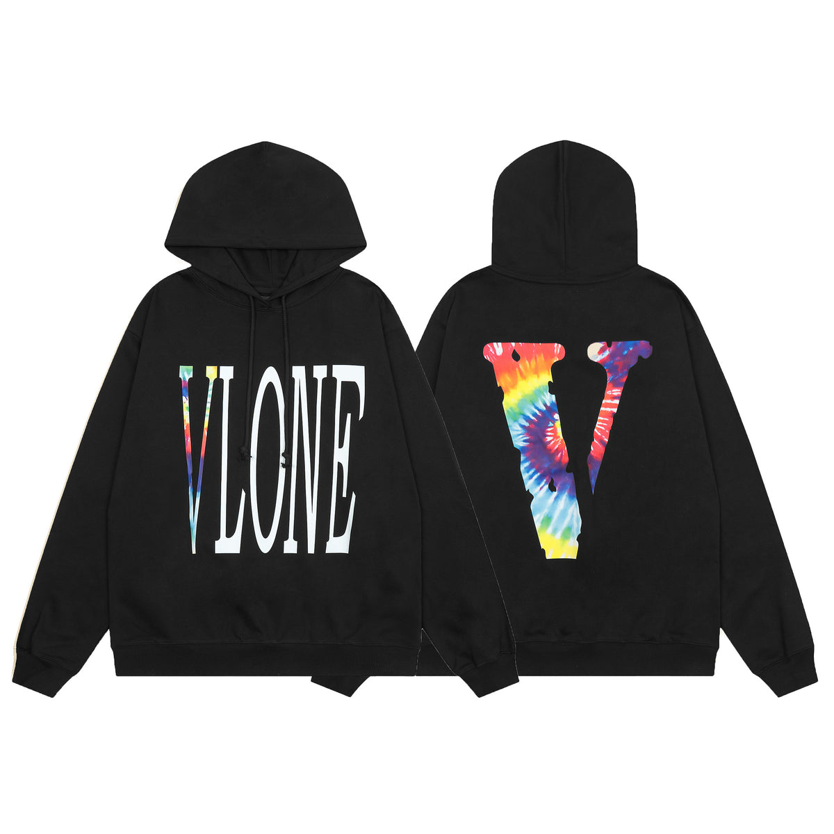 Vlone Friends Big V Logo American Style Unisex Hoodie