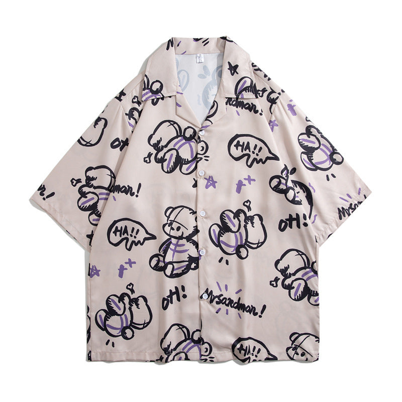 Mens Camp Collar Tropical Hawaiian Floral Short Sleeve Beach Shirt  South2101-2126