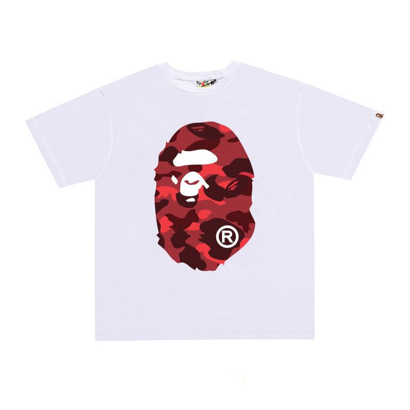 BAPE Ape Head Print Loose Unisex Streetwear T-Shirt