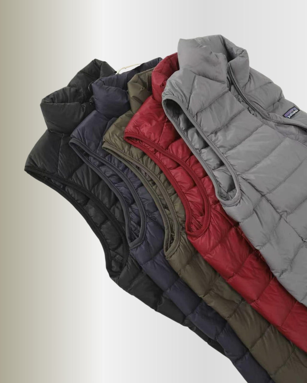 Patagonia Packable Down Vest Stand Collar Zip Outdoor Warm Gilet