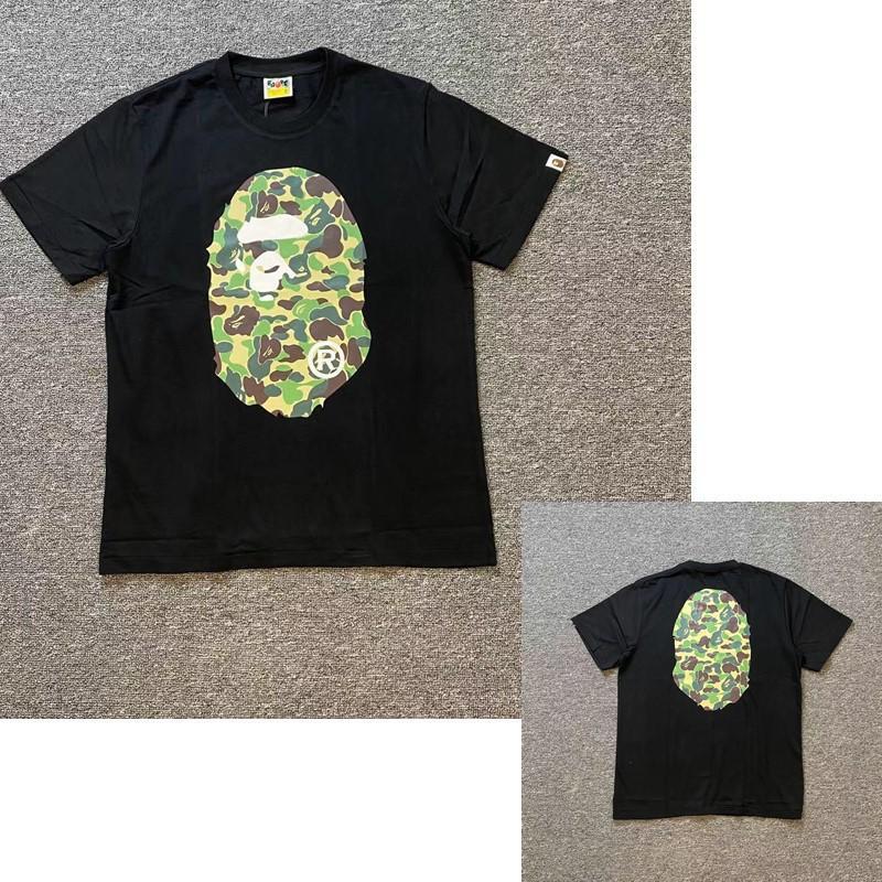 Bape Camo Ape Head Print Graphic Short Sleeve Tee Streetwear Unisex