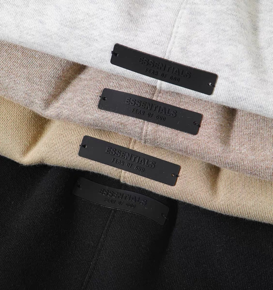 Essentials Rubber Print Small Letter Streetwear Drawstring Jogger Pants