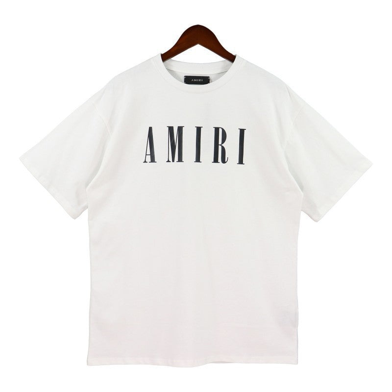 Amiri Multi‑Pattern Letter Graphic Oversized Tee Streetwear Unisex