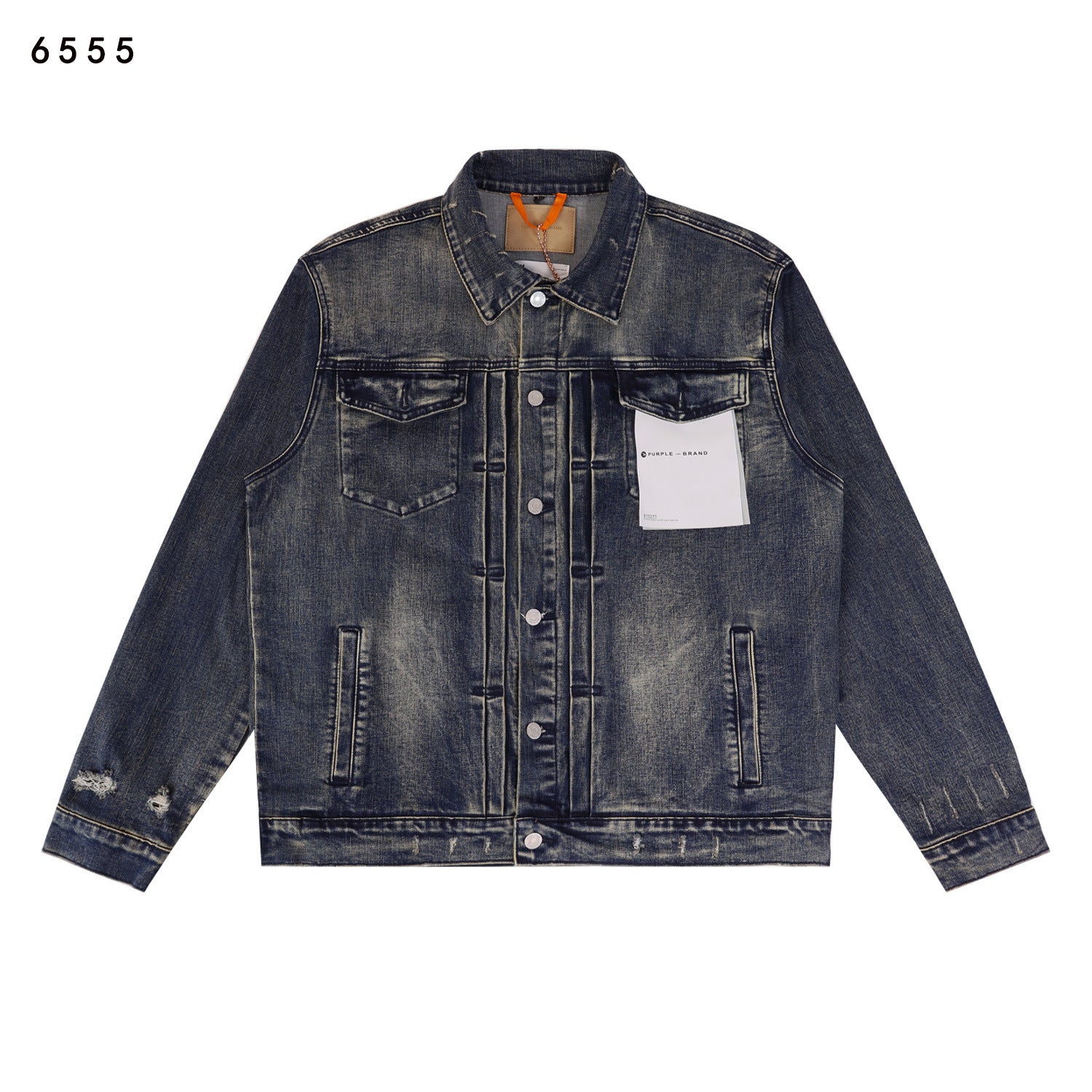 Purple Brand Bandana Print Trucker Denim Jacket Unisex