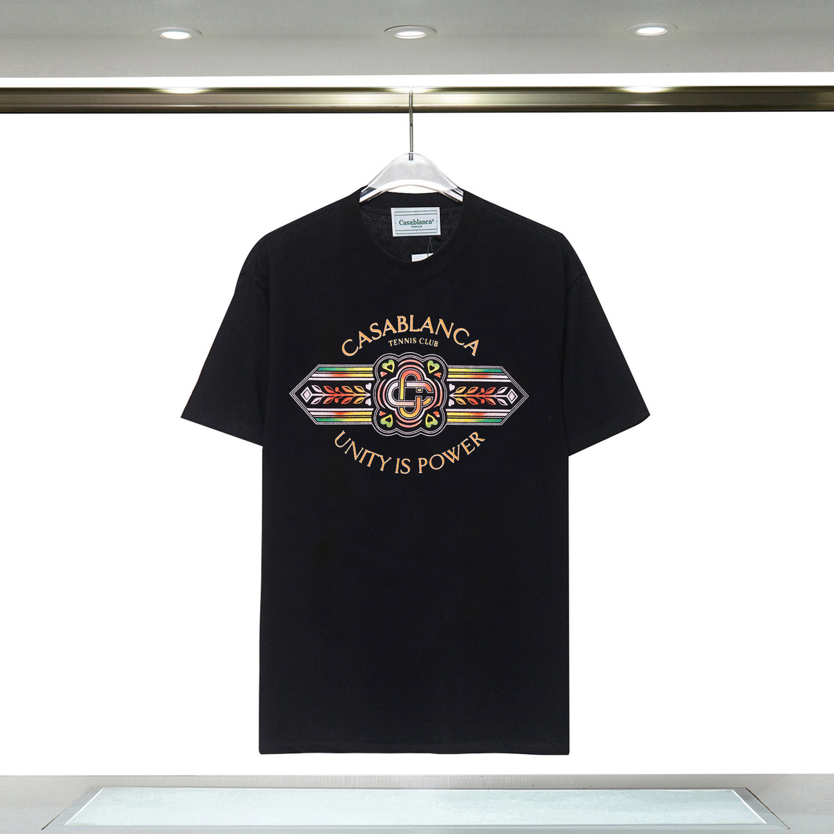 Casablanca Tennis Graphic T-Shirt Loose Oversized Short Sleeve Tee