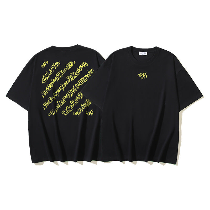 Off‑White Multi‑Sketch Arrow Graphic Oversized Tee Streetwear Unisex
