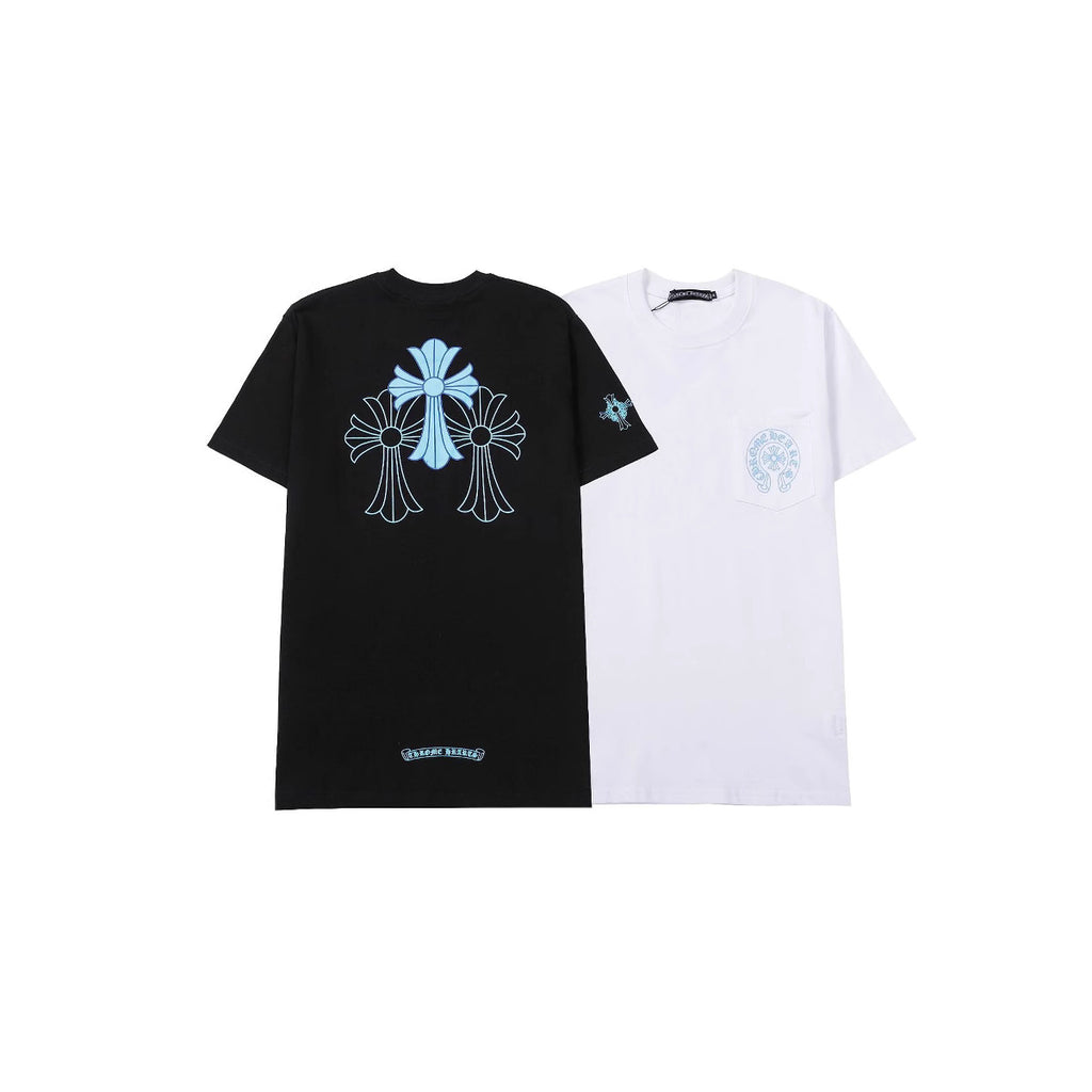 Chrome Hearts Cross Letter Graphic Short Sleeve Tee Streetwear Unisex