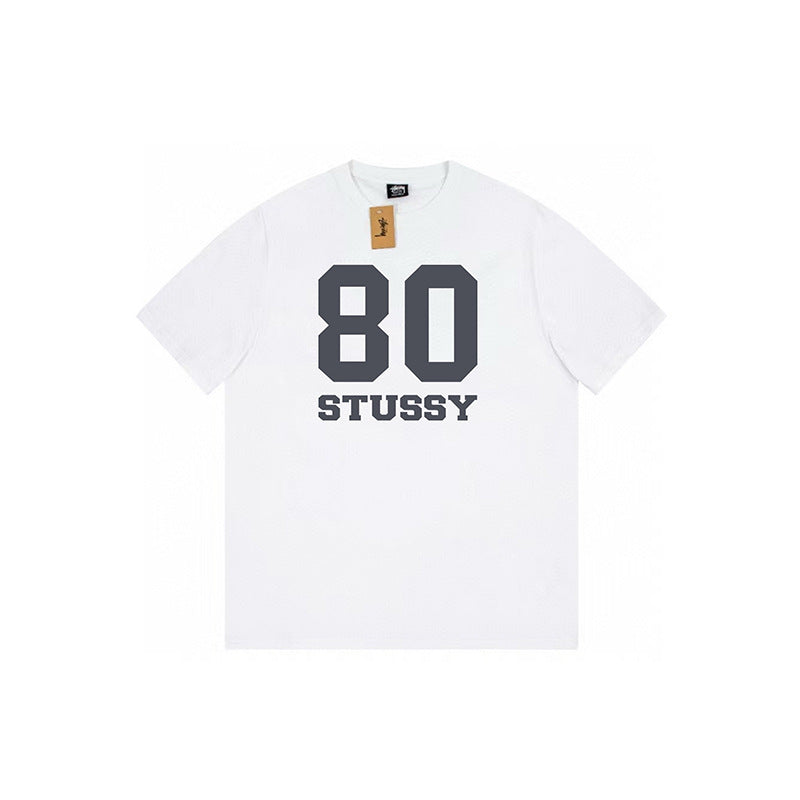 Stussy Graphic Print Collection Loose Casual Short Sleeve T-Shirt