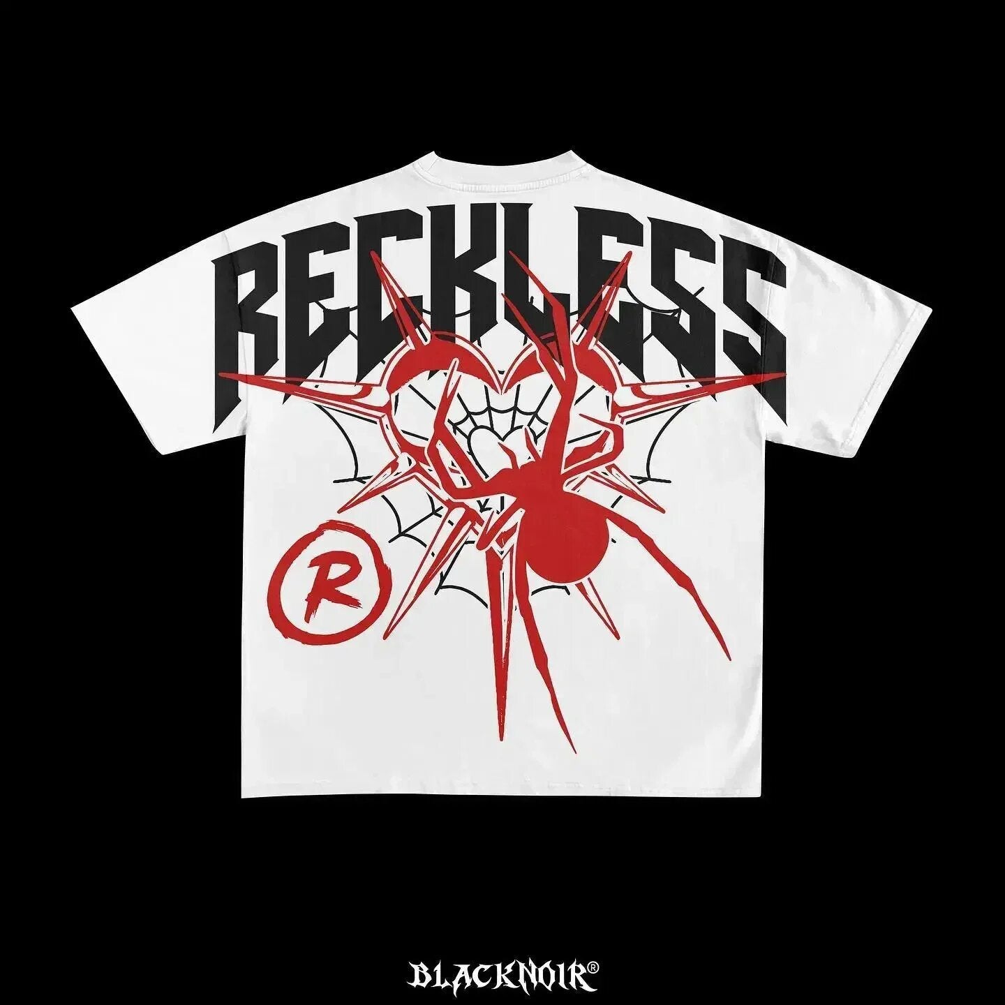 Y2K Punk Gothic Streetwear Grafik Unisex Oversized Baumwoll T-Shirt