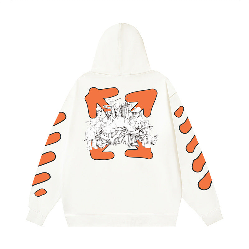 OFF-WHITE Caravaggio Angel Hoodie Heavyweight Streetwear Unisex