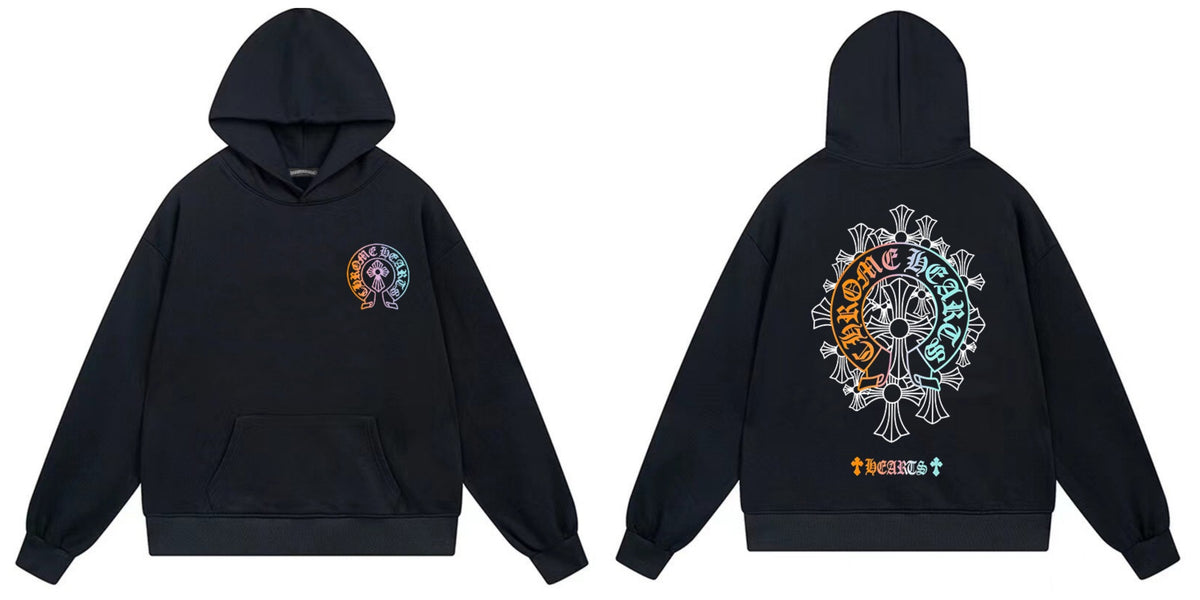 Chrome Hearts Cross Horseshoe Hoodie Vintage Goth Streetwear Pullover